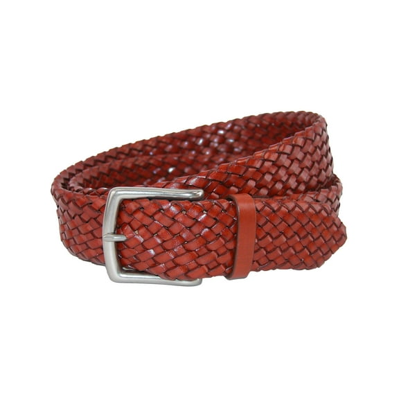 CrookhornDavis  Toscana Leather Tubular Braided Belt (Men)