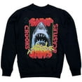 thumbnail image 1 of Crooks & Castle Men's X Jaws Chain Medusa Crewneck Sweatshirt in White (XX-Large, Black), 1 of 2
