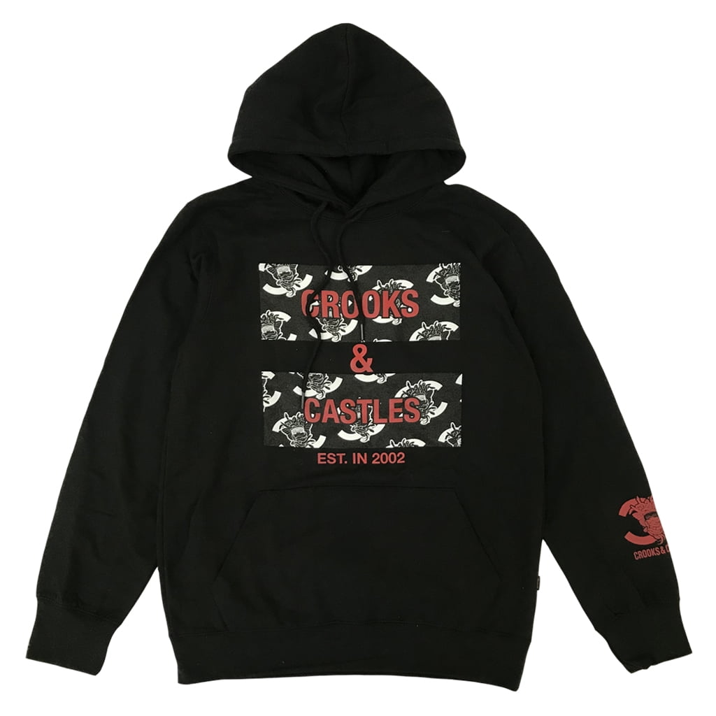 Crooks & Castles CC Medusa Front Hoodie Black - Walmart.com