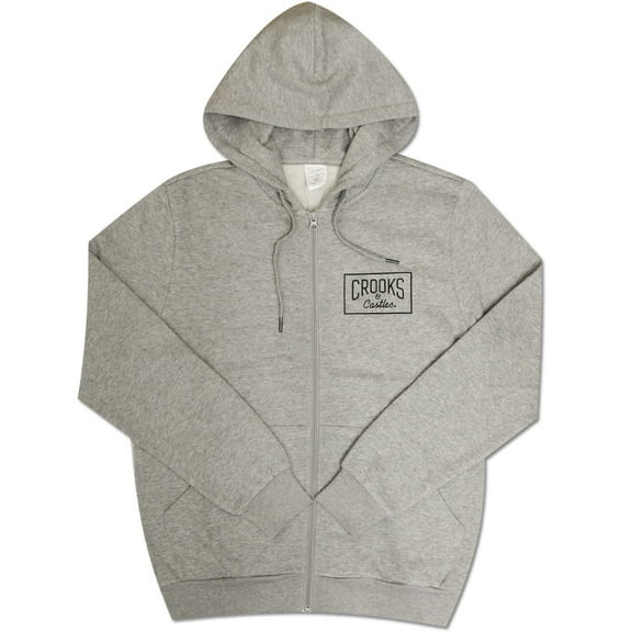 Crooks & Castles Castles Crkskull Zip Hoodie Heather Gray