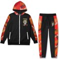 thumbnail image 1 of Crooks & Castles Chain Cherub Zip Hoodie Tracksuit Black, 1 of 1