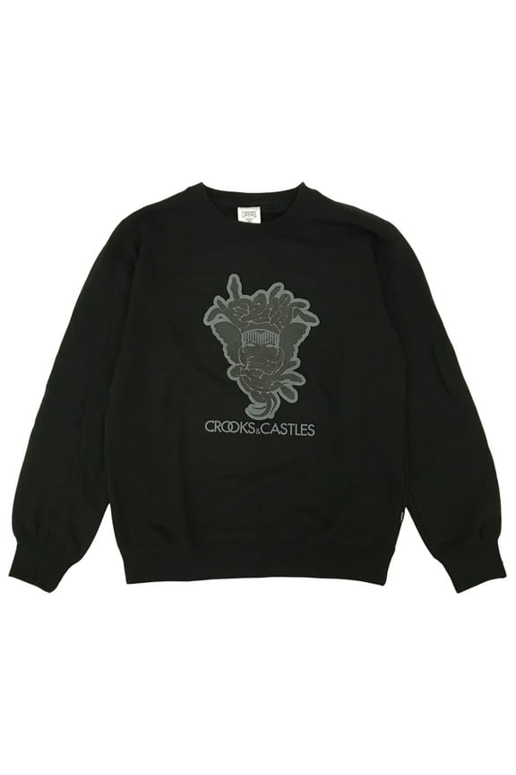 Medusa CC Crewneck Sweatshirt Black