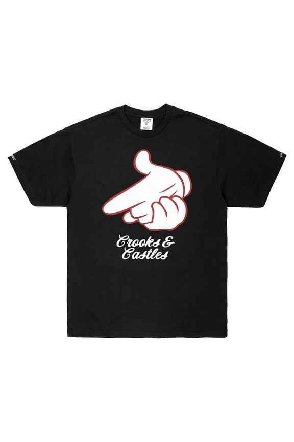 Men's Airgun Logo Graphic Tee T-Shirt (Small, Black/Red)