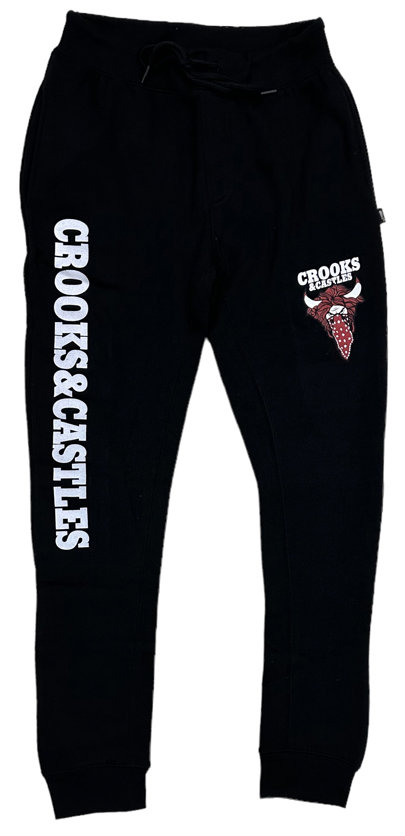 Crooks Castles Men s X Public Enemy Jogger Sweatpants in Black X Large Black 3 Walmart