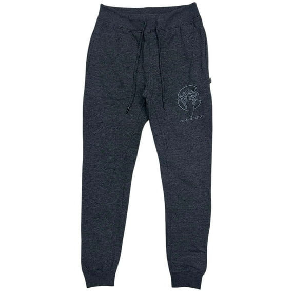 Crooks & Castles Men's Bandito Medusa Fleece Jogger Sweatpants (XX-Large, Charcoal Heather)