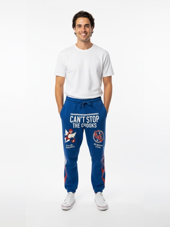 Men's & Big Men's Graphic Jogger Pants, Can't Stop, Sizes XS-3XL