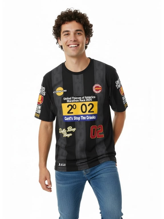 Men's & Big Men's Graphic Jersey, Run Club, Sizes XS-3XL