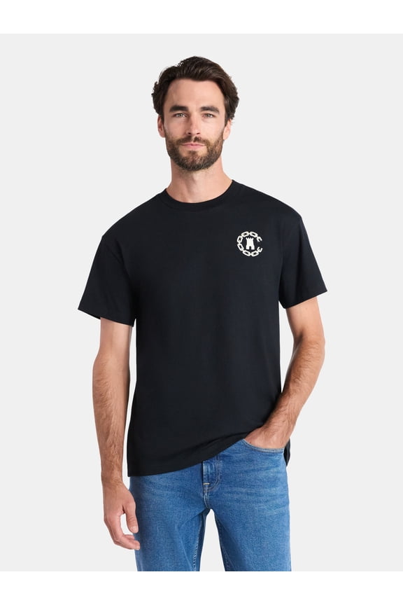 Men's C&C Club Graphic Tee with Short Sleeves, Sizes XS-3XL
