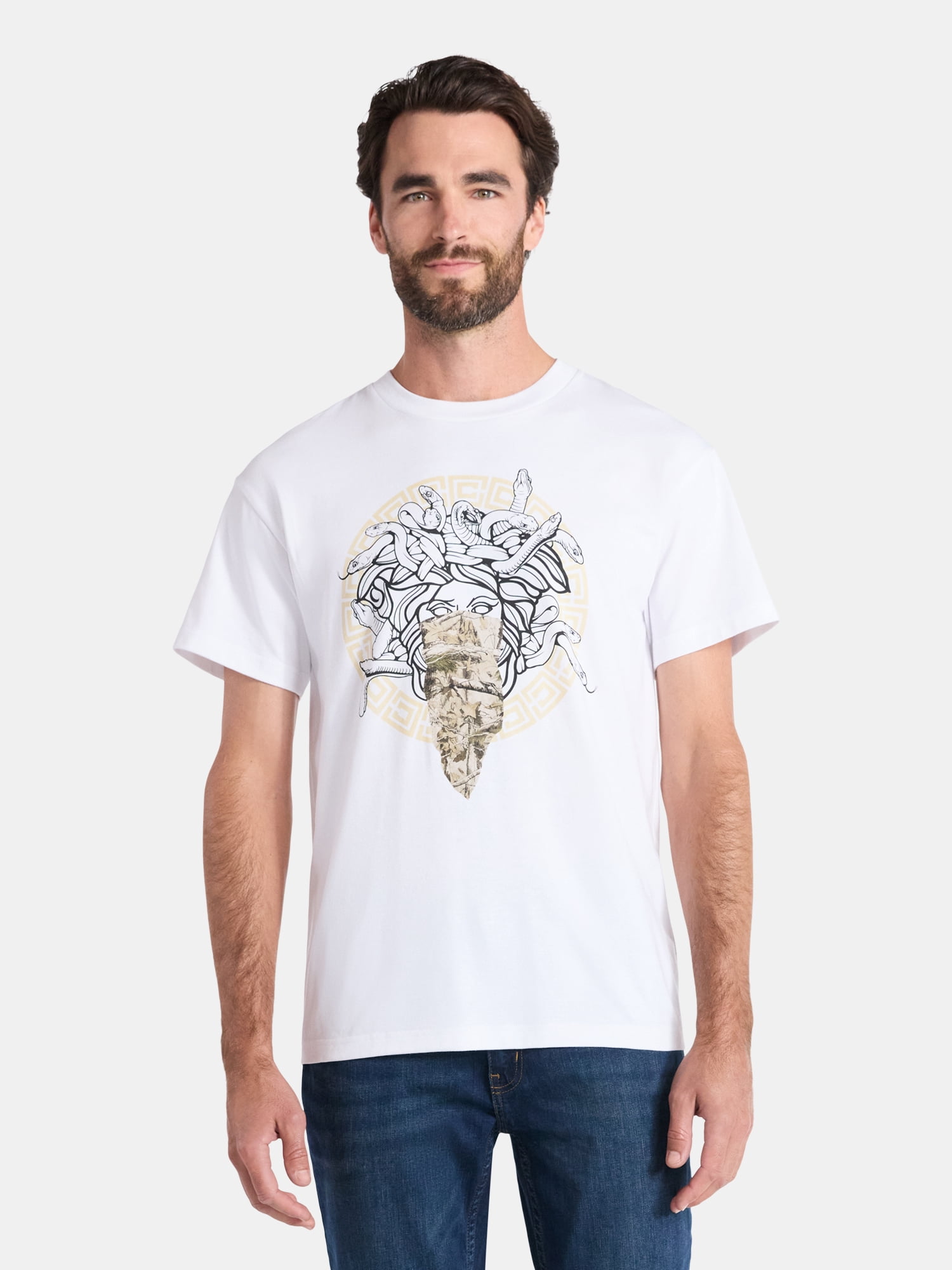 Crooks & Castles Men's Medusa Graphic Tee with Short Sleeves, Sizes XS-3XL