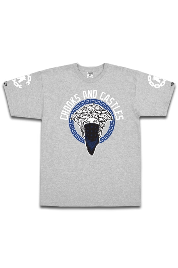 Men's Greco Bandido Graphic Tee T-Shirt - Heather Grey (Large)