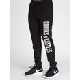 thumbnail image 1 of Crooks & Castles Men's Kushdana Vertical Embroidered Logo Jogger Sweatpants (4X-Large, Black), 1 of 2