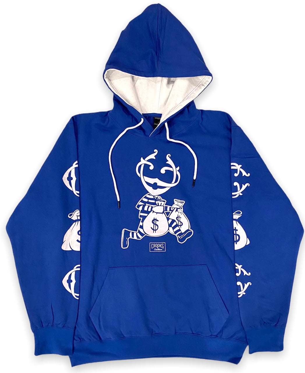 Crooks Castles Men s Logo Graphic Pullover Fleece Hoodie