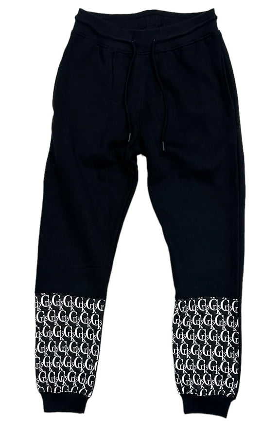 Men's Lux Core Chain C Jogger Sweatpants in Black (Small, Black)