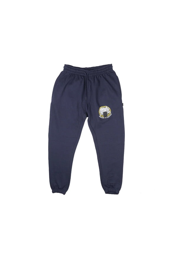 Men's Medusa Fleece Jogger Sweatpants (Medium, Navy)