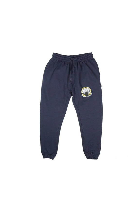 Men's Medusa Fleece Jogger Sweatpants (Small, Navy)