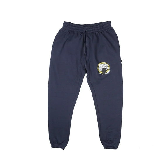 Crooks & Castles Men's Medusa Fleece Jogger Sweatpants (X-Large, Navy)