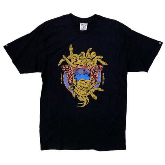 Crooks & Castles Men's Royal Medusa Graphic Tee T-Shirt (X-Large, Black 2)