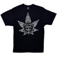 thumbnail image 1 of Crooks & Castles Men's T-Shirt Indica & Sativa Short Sleeve Crewneck Tee (Medium, Black), 1 of 1