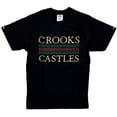 thumbnail image 1 of Crooks & Castles Men's Tri Stripe Graphic Tee T-Shirt (Small, Black), 1 of 1