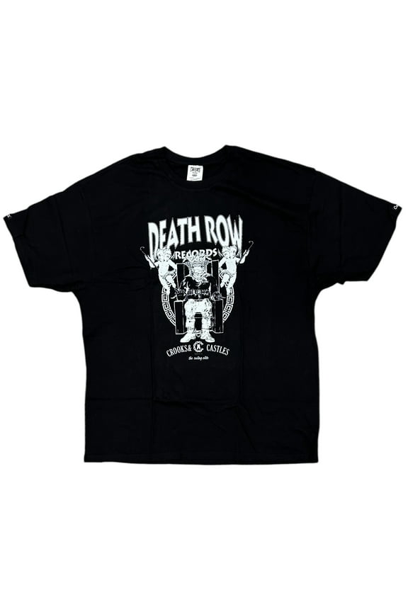 Men's X Death Row Records Core Graphic Tee T-Shirt (XX-Large, Black)