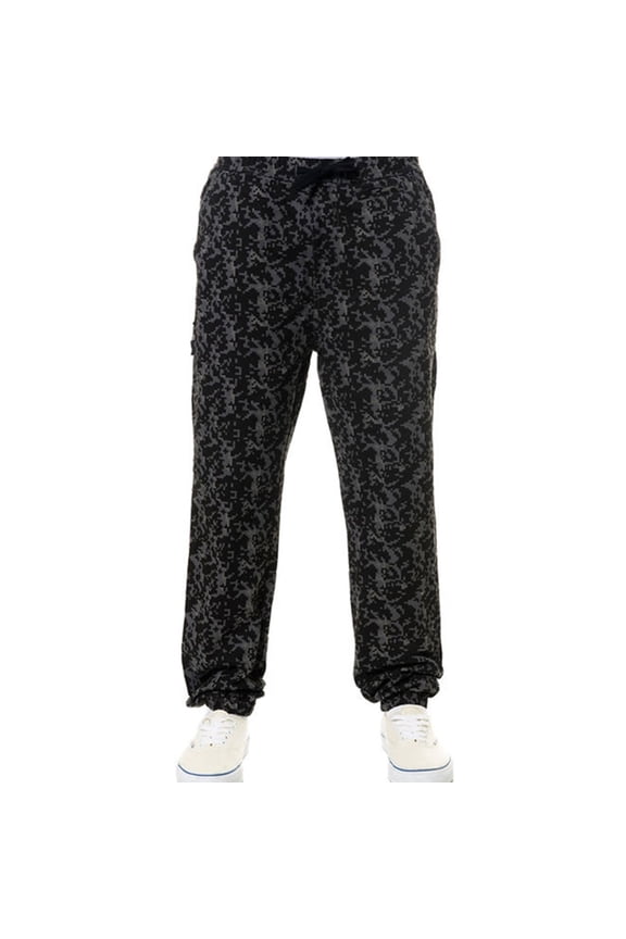 Mens The Digital Camo Casual Trouser Pants, Black, 34W x 30L