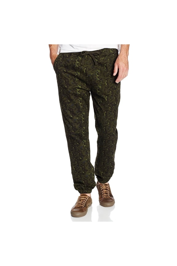 Mens The Digital Camo Casual Trouser Pants, Green, 36W x 30L
