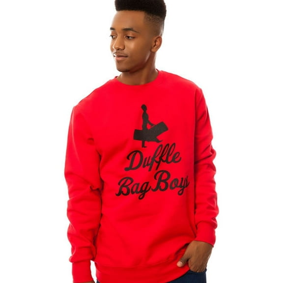 Crooks & Castles Mens The Duffle Bag Boys Sweatshirt, Red, X-Large