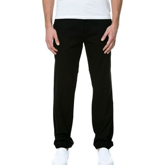 Crooks & Castles Mens The Infantry Casual Trouser Pants, Black, 40W x 31L