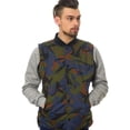 thumbnail image 1 of Crooks & Castles Mens The Killstreak Reversible Quilted Vest, Green, XXX-Large, 1 of 2