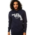 thumbnail image 1 of Crooks & Castles Mens The Snub Text Hoodie Sweatshirt, Blue, X-Large, 1 of 2