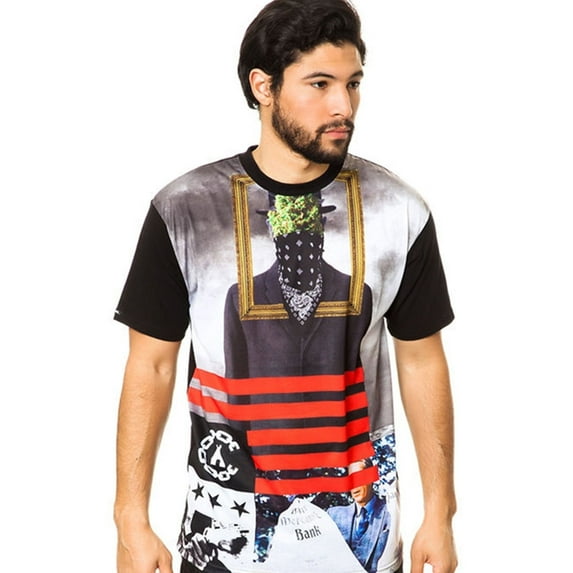 Crooks & Castles Mens The Son Of Crooks Graphic T-Shirt, Black, Small