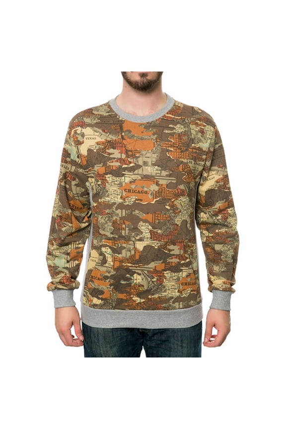 Mens The Tactics Sweatshirt, Brown, Medium