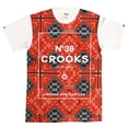 thumbnail image 1 of Crooks & Castles Nordic Crew T-Shirt True Red Multi, 1 of 1