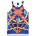 thumbnail image 1 of Crooks & Castles Regalia Tank Top Blue Navy Multi, 1 of 1