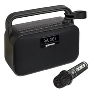 Croove Boombox Party Speaker with Microphone - Portable Bluetooth Sound System