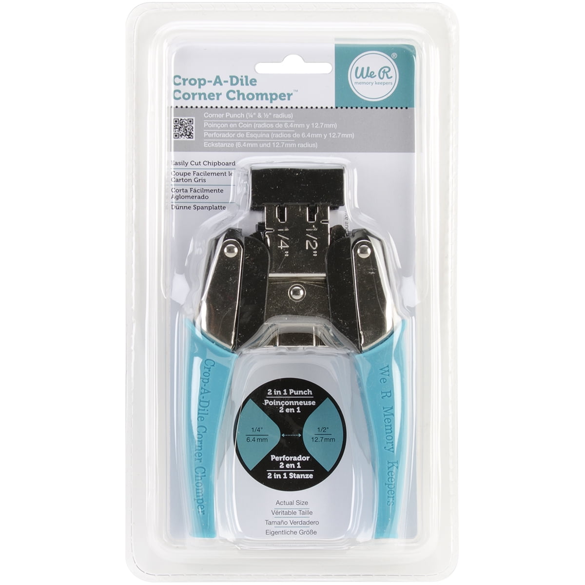 Crop-A-Dile Corner Chomper Tool-Rounded, .25" & .5"