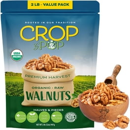 Kirkland Organic Raw Unsalted Walnuts, Non-GMO - 1.7 Pounds