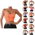 thumbnail image 1 of Crop Camisole Tops for Women Lightweight Spaghetti Strap Cami Tank Tops Summer Outfits, 1 of 6