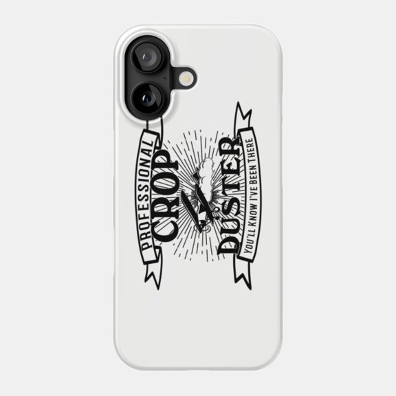 Crop Duster Gag Joke Phone Case for iPhone 11 12 13 14 15 16 17 Hard Back Cover