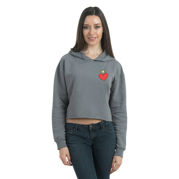 Crop Hoodie for Womens Crop Top Hoodie Heart Crop Top Cropped Sweatshirt Tops for Women Heart Hoodie Sweatshirt Womens Crop Tops Cropped Fleece Hoodie