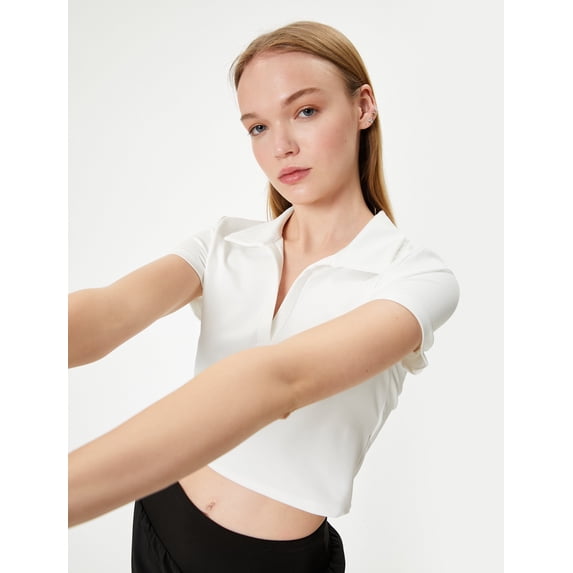 Crop Polo T-Shirt