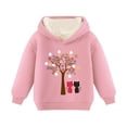 thumbnail image 1 of Crop Sweatshirts Pullover for Girls Crewneck Oversized Pullover Cotton Clothes Printed Long Sleeves Tops Casual Fleece Sweater Fall Winter Warm Sweatshirts Kids Hoodies, 1 of 7