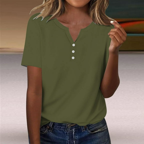 Crop T-Shirt, Summer Pullover, Thin Round Neck, Fashion Short Sleeves, Polyester Spandex Blend, Green XL, Size S-XXXL