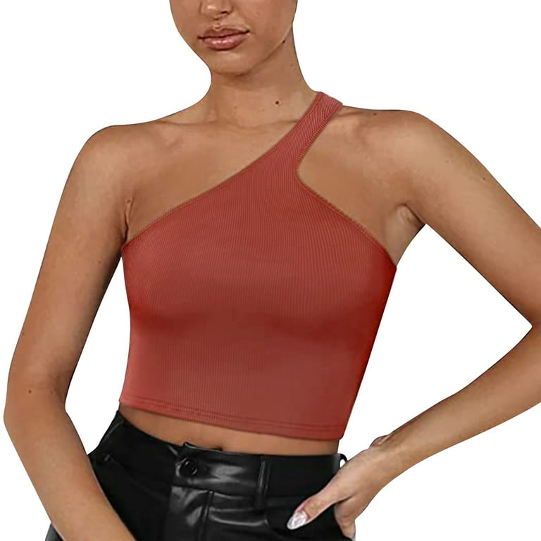 Crop Tanks For Women Red Pit Strip 1PC Workout Camisole Tops With Built In  Bra XXL