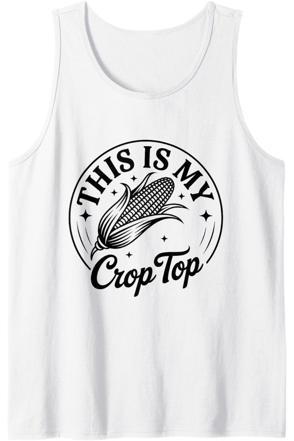Crop Top Corn Agriculturist Aggriculture Love Corn Tank Top Size S-3XL