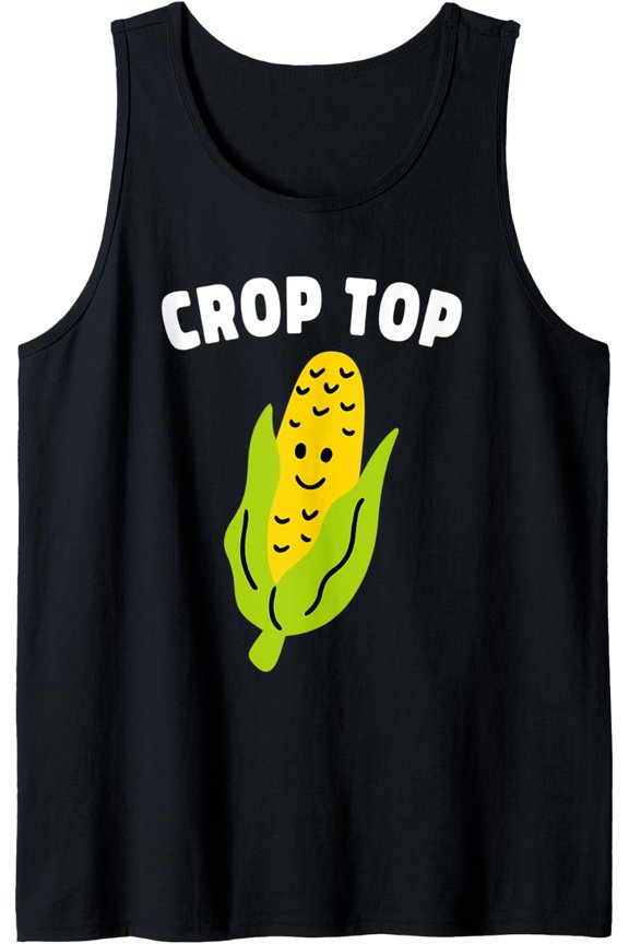 Crop Top For Corn Farmer Corn Lover Tank Top Size S-3XL