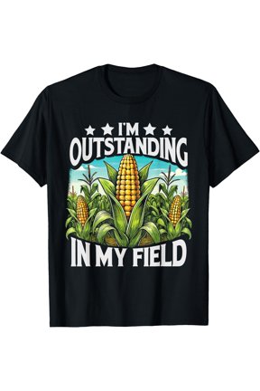 Crop Top I’M Outstanding In My Field Corn Farmer Corn Lover T-Shirt , Vintage T-Shirt
