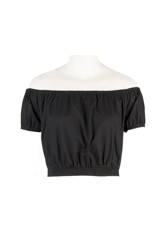 Crop Top Off Shoulder Cute Low Back Shirt Short Sleeves Sexy Blouse