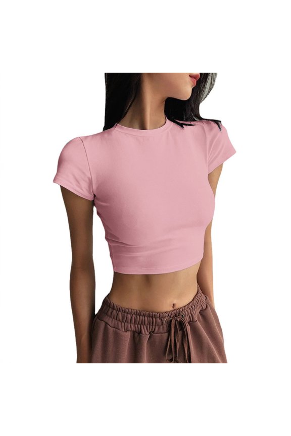 Crop Top Shirt Basic For Women Plus Size Spring Clothes Flowy Sleeve Tops For Women Boho Womens Tops Summer Shirts Spring Tops Linen Shirts Basic Tees Tshirts Shirts For Women V Neck T Shirts