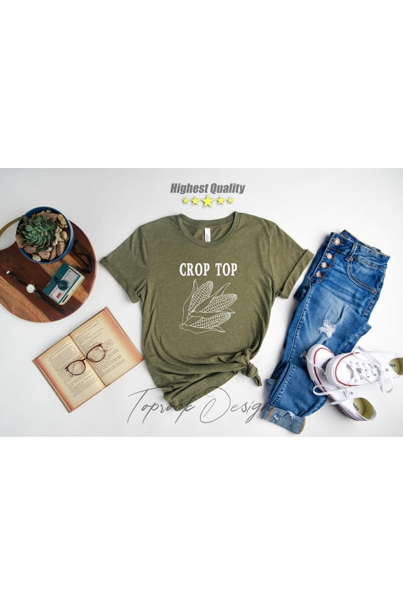 Crop Top Shirt, Farm Shirt, Farm Life, Corn Shirt, Crop Top, Women Shirt, Farmer Shirt, , Shirt, for Her, Farm Lover All Size S-5Xl